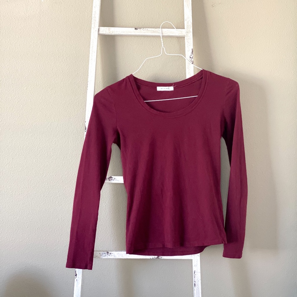 Burgendy Long Sleeve, Size:M